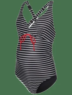 Kvinnor Mamalicious Mammakläder|MLNEWJOSE STRIPE SWIMSUIT RECYCLED A. - Baddräkter