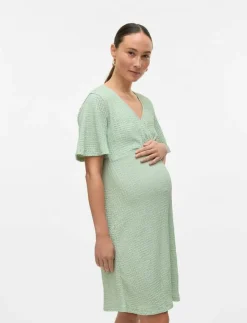 Kvinnor Mamalicious Mammakläder|MLNOVA TESS 24 JRS ABK DRESS 2F - Midiklänningar