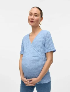 Mamalicious MLNOVA TESS SS JRS TOP 2F - Kortärmade blusar|Kvinnor Mammakläder