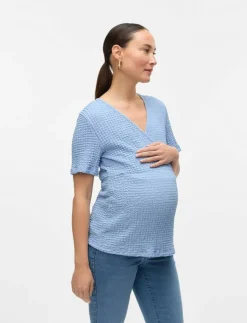 Mamalicious MLNOVA TESS SS JRS TOP 2F - Kortärmade blusar|Kvinnor Mammakläder