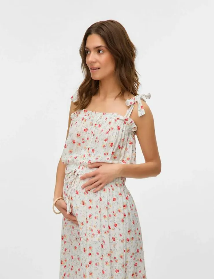 Kvinnor Mamalicious Mammakläder|MLORA LIA STRAP WO TOP 2F - Linnen
