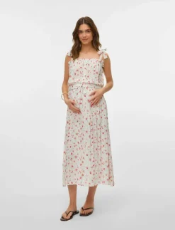 Kvinnor Mamalicious Mammakläder|MLORA LIA STRAP WO TOP 2F - Linnen