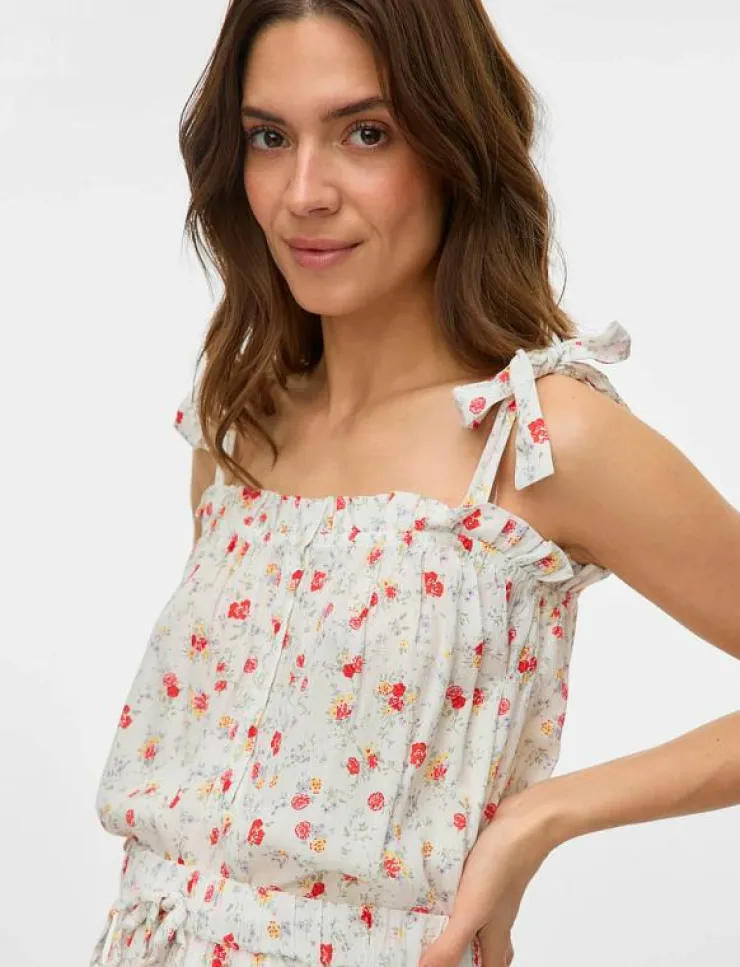 Kvinnor Mamalicious Mammakläder|MLORA LIA STRAP WO TOP 2F - Linnen