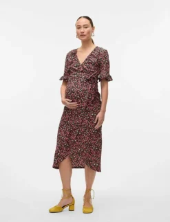 Mamalicious MLPATRIZIA TESS 24 JRS MIDI DRESS 2F - Midiklänningar|Kvinnor Mammakläder
