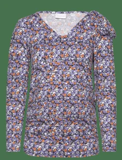 Kvinnor Mamalicious Mammakläder|MLPILAR ASTA L/S JRS TOP A. - Långärmade toppar