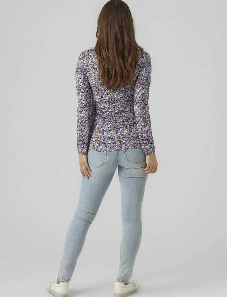Kvinnor Mamalicious Mammakläder|MLPILAR ASTA L/S JRS TOP A. - Långärmade toppar