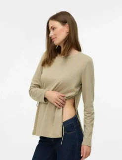 Mamalicious MLRINA VITA LS JRS TOP 2F - Långärmade toppar|Kvinnor Mammakläder