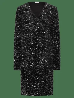 Kvinnor Mamalicious Mammakläder|MLSASSY LS JRS ABK DRESS - Festklänningar