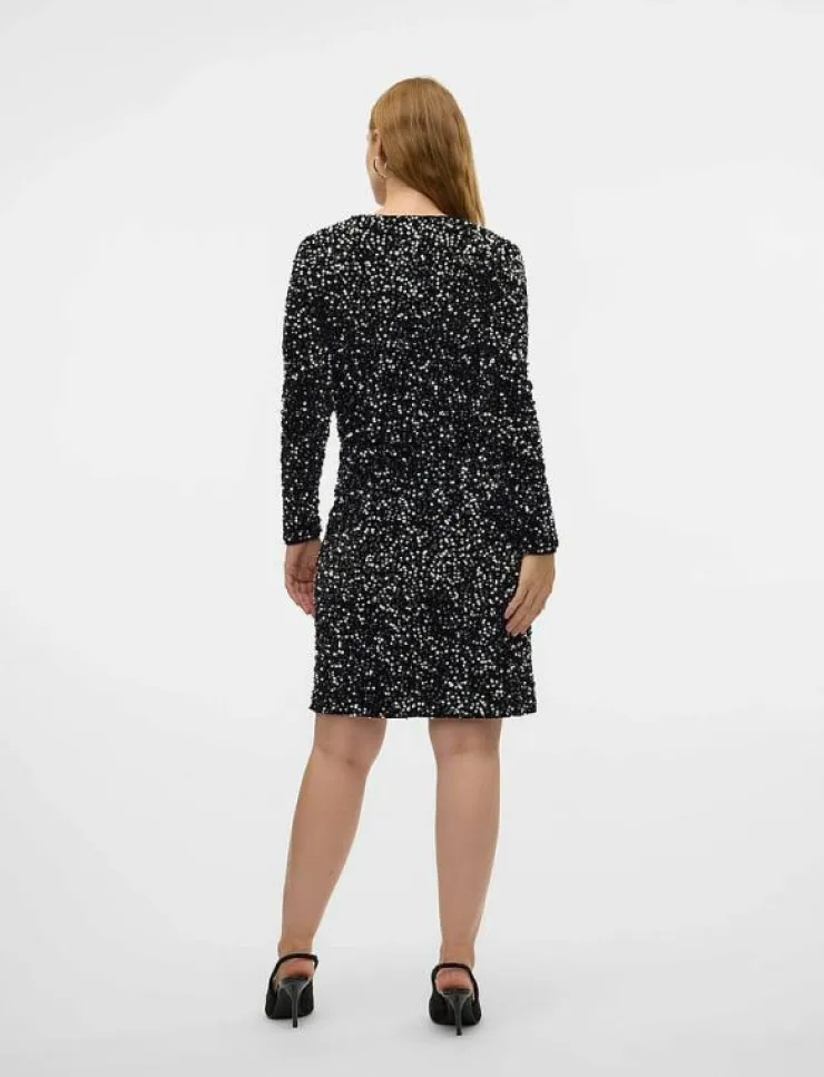 Kvinnor Mamalicious Mammakläder|MLSASSY LS JRS ABK DRESS - Festklänningar