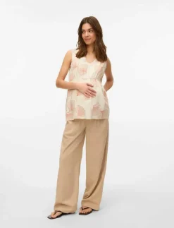 Mamalicious MLSHELL S/L WO TOP - Linnen|Kvinnor Mammakläder