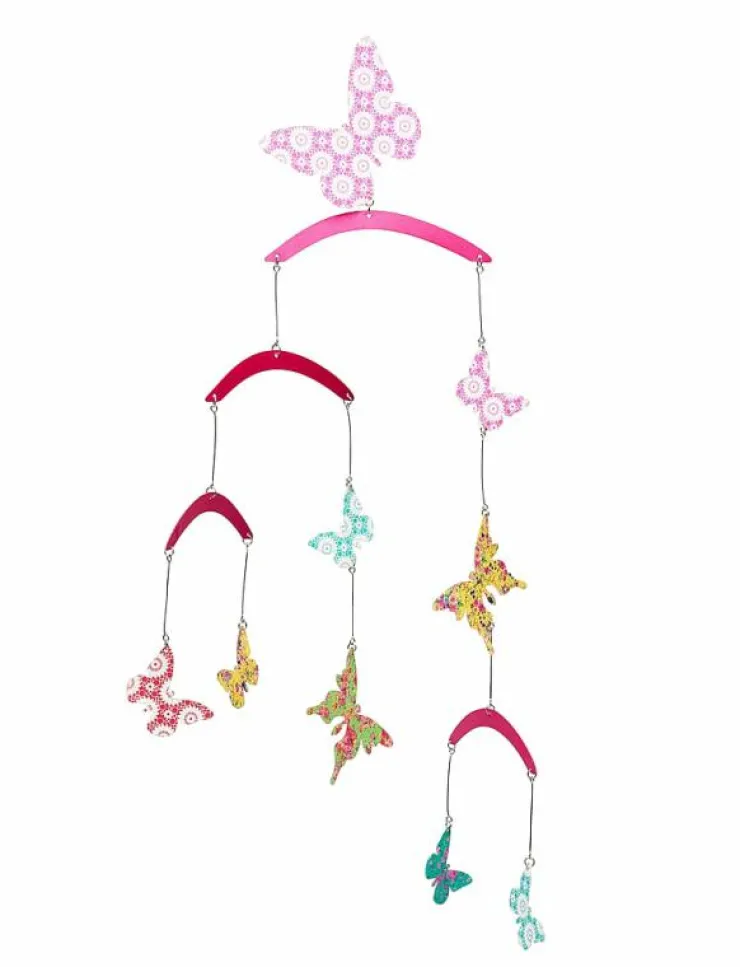 Magni Toys Mobile ''Butterflies'' in fabric - Sängmobiler|Barn Sova