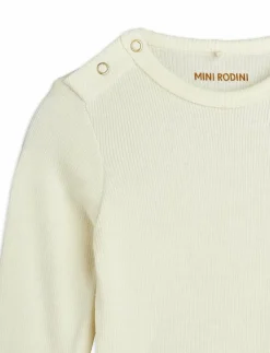 Barn Mini Rodini Bodies|Modal rib ls body - Långärmad body