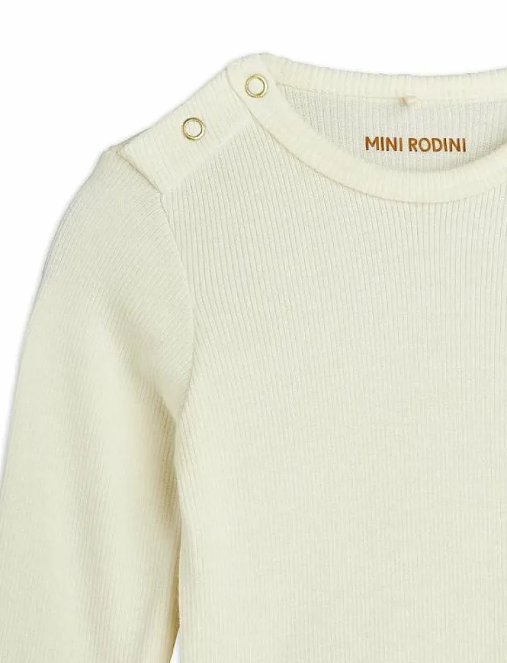 Barn Mini Rodini Bodies|Modal rib ls body - Långärmad body