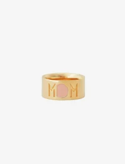 Design Letters MOM Ring plated - Ring|Barn Smycken