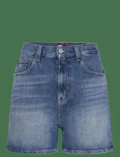 Kvinnor Tommy Jeans Shorts|MOM SHORT BI0134 - Jeansshorts