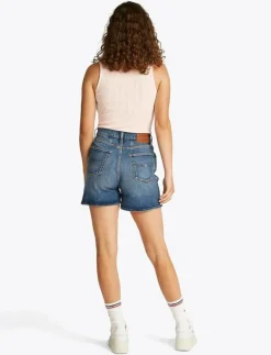 Kvinnor Tommy Jeans Shorts|MOM SHORT BI0134 - Jeansshorts