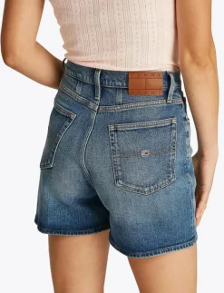 Kvinnor Tommy Jeans Shorts|MOM SHORT BI0134 - Jeansshorts
