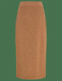 GANT MONOGRAM KNIT SKIRT - Midi kjolar|Kvinnor Kjolar