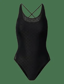 Calvin Klein MONOGRAM MESH BODYSUIT - Bodies & slips|Kvinnor Bodies & Underklänningar