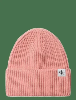Calvin Klein MONOGRAM RIB BEANIE - Vintermössor|Barn Vinteraccessoarer