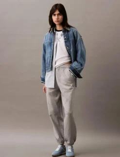 Calvin Klein Jeans MONOLOGO FRENCH TERRY JOGGER - Joggers|Kvinnor Mjukisbyxor