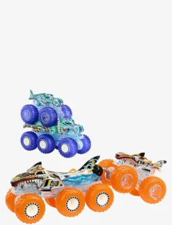 Barn Hot Wheels Leksaksfordon & Bilar|Monster Trucks Power Smashers Toy Truck & Big Rig Multipack (4 Toy Trucks) - Lastbilar