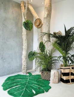 Lorena Canals Monstera Leaf - Asymmetriska mattor|Barn Inredning|Inredning