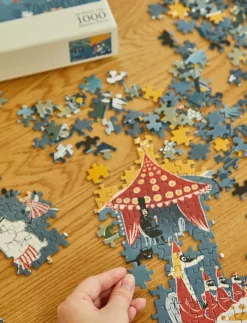 Barn Barbo Toys Pussel & Spel|Moomin Art Puzzle - 1000 pcs - Blue - Klassiska pussel