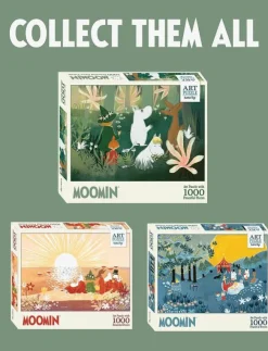 Barn Barbo Toys Pussel & Spel|Moomin Art Puzzle - 1000 pcs - Green - Klassiska pussel