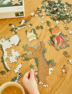 Barn Barbo Toys Pussel & Spel|Moomin Art Puzzle - 1000 pcs - Green - Klassiska pussel