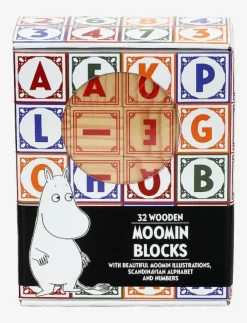 Barbo Toys Moomin Wooden Alphabet Blocks - Byggklossar|Barn Klossar & Byggsatser