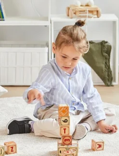 Barbo Toys Moomin Wooden Alphabet Blocks - Byggklossar|Barn Klossar & Byggsatser