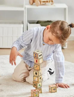 Barbo Toys Moomin Wooden Alphabet Blocks - Byggklossar|Barn Klossar & Byggsatser