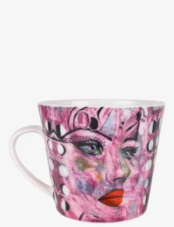 Carolina Gynning Moonlight Queen Pink with ear - Kaffekoppar| Muggar & Koppar
