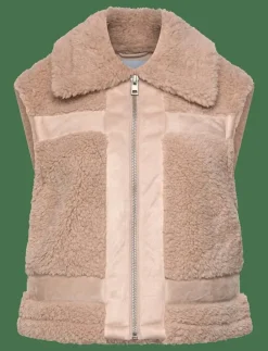 Kvinnor Minus Västar|MSAlda Faux Fur Vest - Vadderade västar