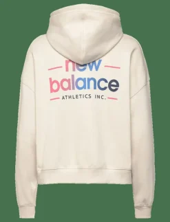 New Balance Multi Color Logo Hoodie - Huvtröjor|Kvinnor Sport|Sweatshirts