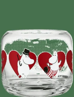 Muurla Ljusstakar & Ljushållare|Mumin ljushållare Hjärta 8cm - Dekoration