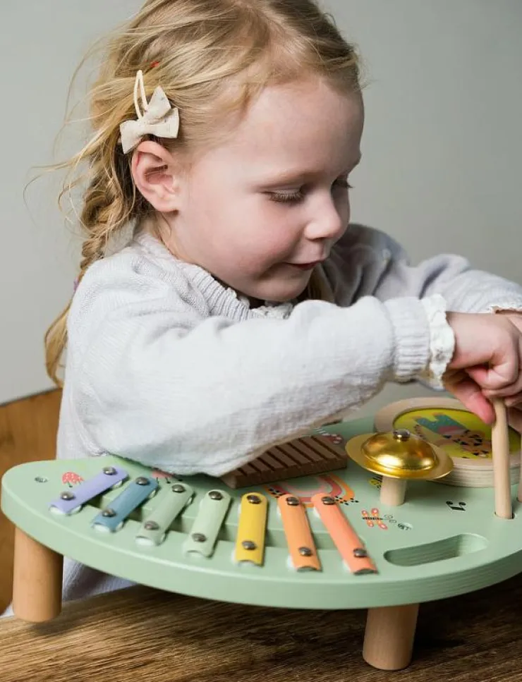 Barn Dantoy Musikinstrument|MUSIC STATION WOOD IN GIFT BOX 4 PARTS - Musikinstrument