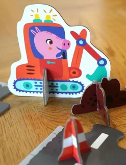 Barn Barbo Toys Pussel & Spel|My Big Road Puzzle - Pussel & Spel