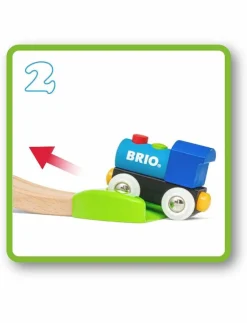 Barn BRIO Leksaksfordon & Bilar|My First Railway Light Up Rainbow Set - Tågbanor