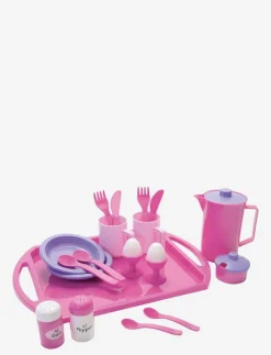 Dantoy MY LITTLE P. BREAKFAST SET ON TRAY NET 23 PCS - Leksakskök & Tillbehör|Barn Leksakskök & Tillbehör