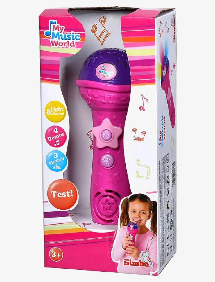 Simba Toys My Music World Rosa Mikrofon - Musikinstrument|Barn Musikinstrument