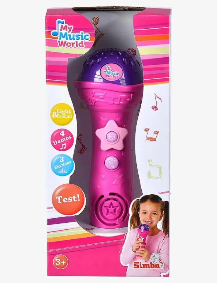 Simba Toys My Music World Rosa Mikrofon - Musikinstrument|Barn Musikinstrument