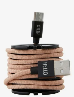 Design Letters MyCable Micro USB Cable - Laddare & sladdar|Kvinnor Mobilaccessoarer|Mobilaccessoarer