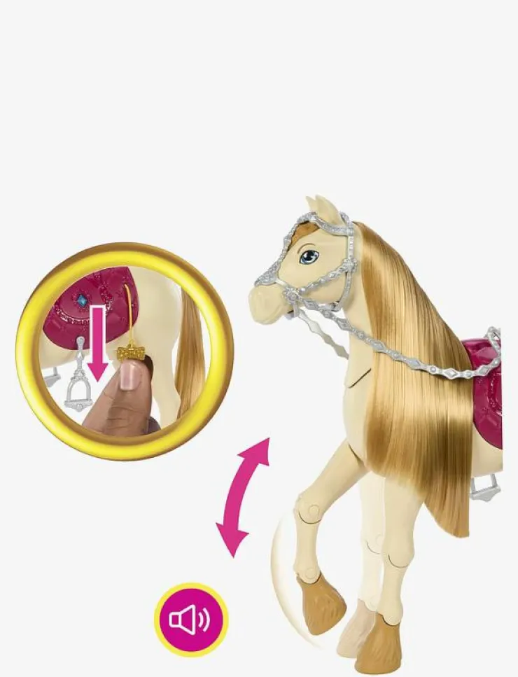 Barn Barbie Interaktiva Djur Och Robotar|Mysteries: The Great Horse Chase Interactive Toy Horse with Sounds, Music & Accessories - Interaktivt djur
