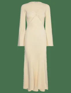 Kvinnor Malina Klänningar|Nadia ring front knitted midi dress - Midiklänningar