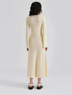 Kvinnor Malina Klänningar|Nadia ring front knitted midi dress - Midiklänningar