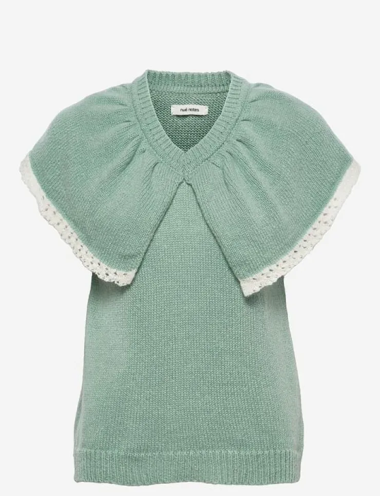 nué notes Nancy Waist Coat - Stickade västar|Kvinnor Västar
