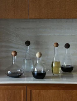 Sagaform Kannor & Karaffer|Nature wine/water carafe with oak stopper - Kannor & Karaffer