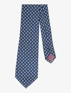 AN IVY Navy Orange Printed Counselor - Slipsar| Slipsar & Accessoarer
